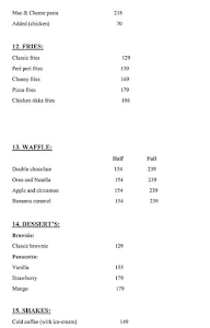 Foodiee Taste Bud Zone menu 5