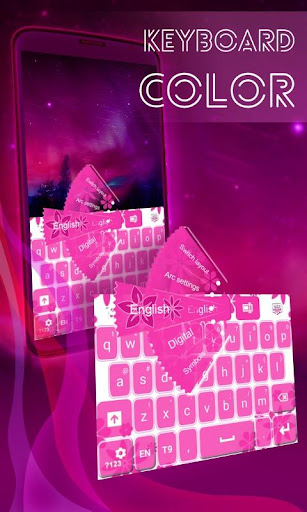 Keyboard Color Hot Pink