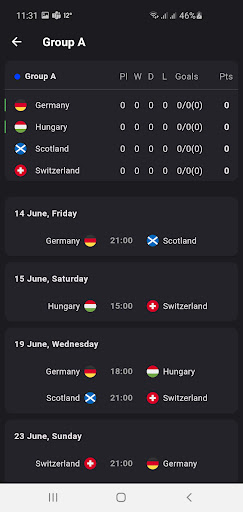 Screenshot Euro Cup 2024 Live