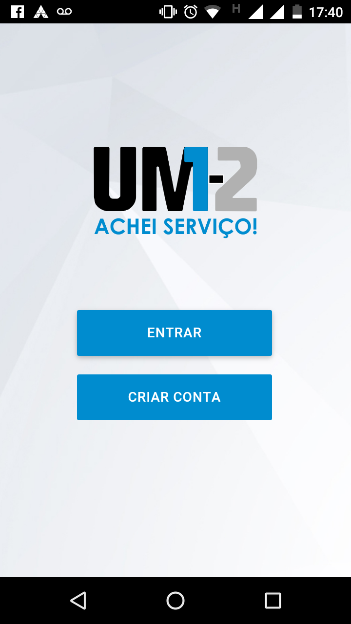 1-2 Achei Serviço Screen 1