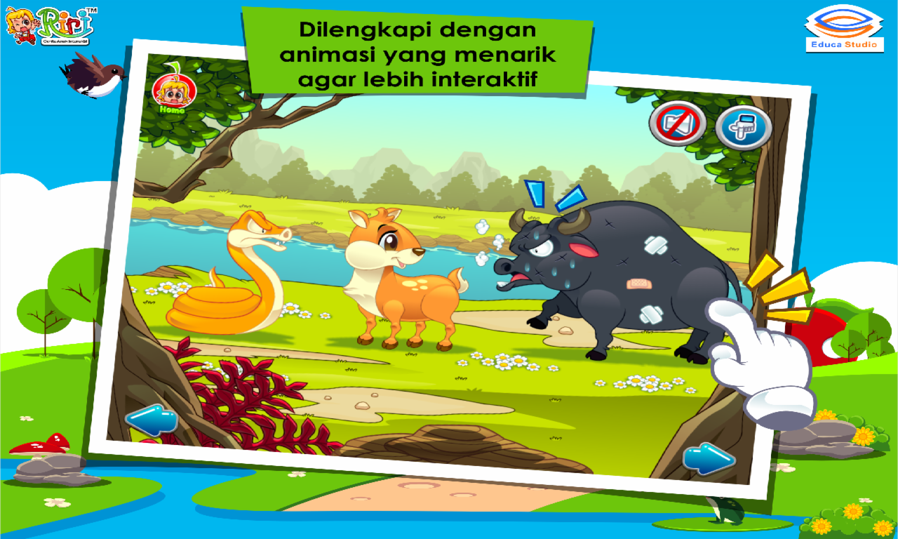 Cerita Anak: Kancil, Kerbau dan Ular - Android Apps on 