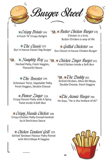 Delicate Delights menu 