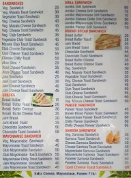 Vishwakarma Sandwich & Pizza Corner menu 1