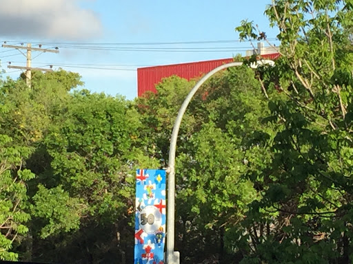 50th Year Transcona Puzzle Piece Mural Flag 