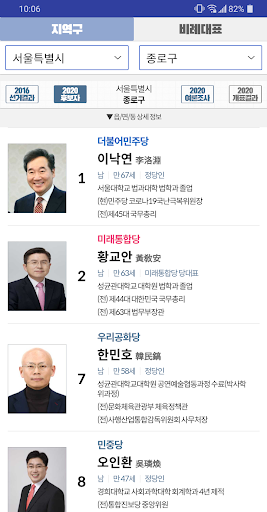 선거끝판왕 - 2020 국회의원 선거 대통령 선거 정보