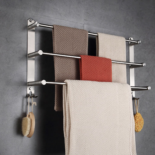 Title 7, 304 Stainless Steel Towel Rack, Perforated, Sin...