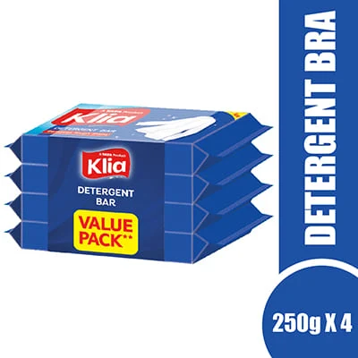 Klia Bar Detergent 4X250 Gm