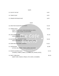 The Cafe Buono menu 4