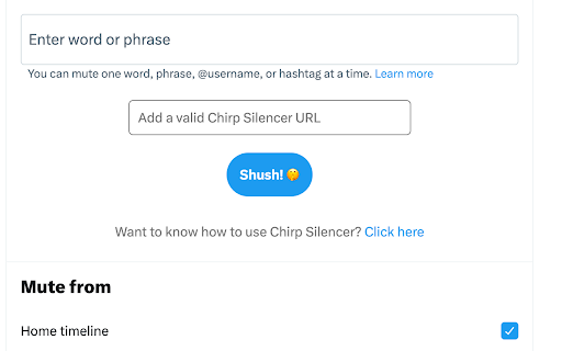 Chirp Silencer