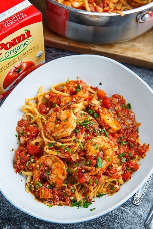 Spicy Garlic Shrimp Pasta