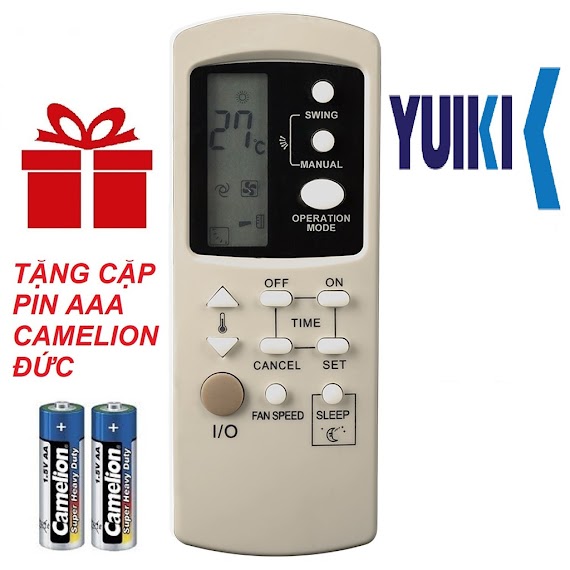 Remote Máy Lạnh Yuiki Mẫu 1 - Điều Khiển Điều Hòa Yuiki Mẫu 1