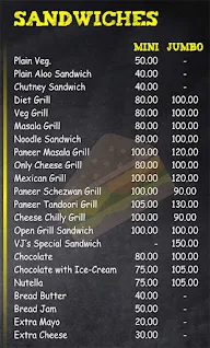 Vj's Juices And Snacks menu 4