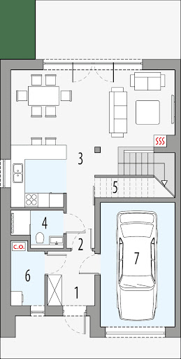 Milan 3 - bliźniak - Rzut parteru