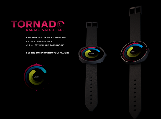 Tornado Radial Watch Face