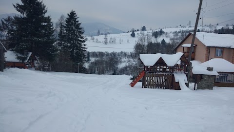 On mountain slope