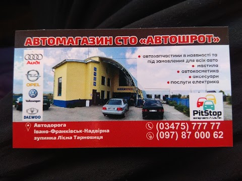 магазин автозапчастин Ангар-Авто та СТО ремонт автомобілів PitStop