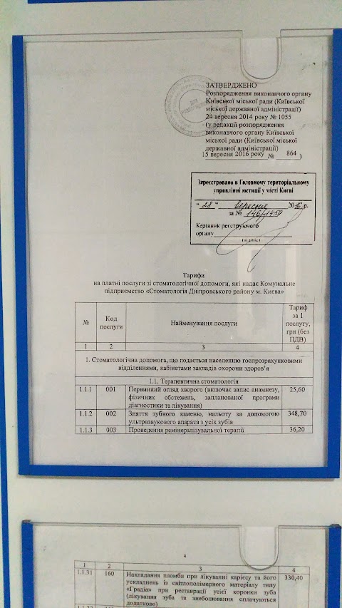 КП "Стоматологія Дніпровського району м.Києва"