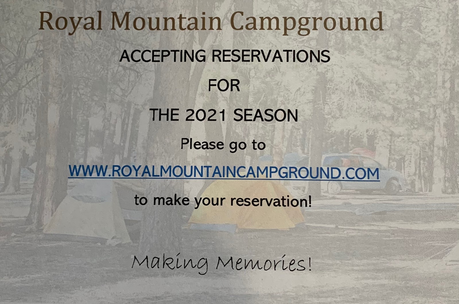 Royal Mountain Campsites