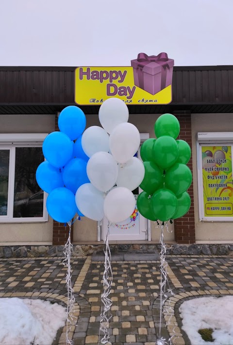 "Happy Day" - товари для свята, гелеві кульки/товары для праздника, воздушные шары, шарики Кропивницкий/Кировоград