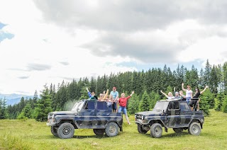 Дерев'яна гойдалка біля ОЗЕРА