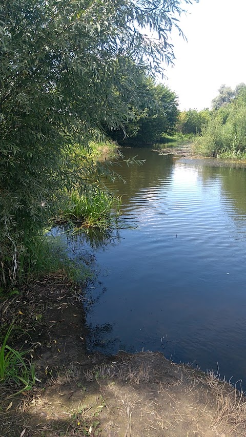 Пляж на річці Ірпінь