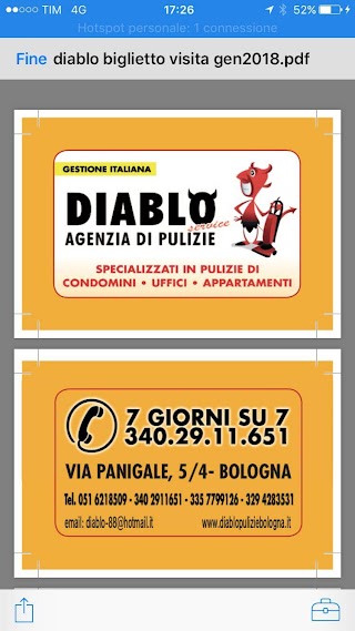 Impresa di Pulizie DIABLO