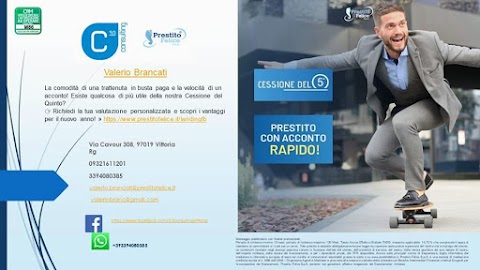 Studio Valerio Brancati 3.0 Consulting Finanziamenti e cessioni del quinto