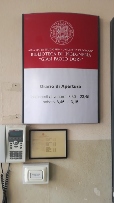 Biblioteca di Ingegneria "Gian Paolo Dore"
