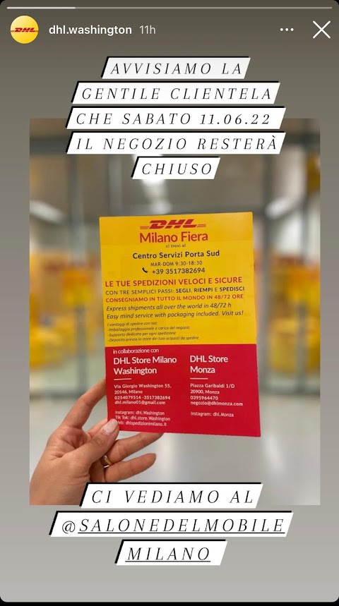 DHL Express Milano Washington