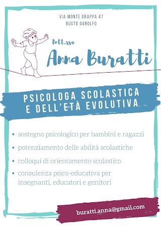 Dott.ssa Anna Buratti - Psicologa scolastica e dell'età evolutiva