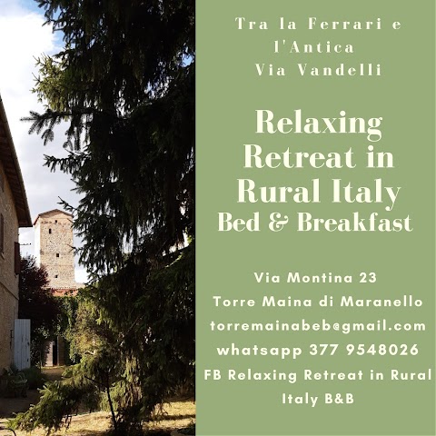 Relaxing Retreat in Rural Italy B&b