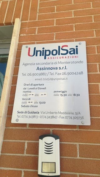 Agenzia UnipolSai Assicurazioni MONTEROTONDO- ASSINNOVA s.r.l.