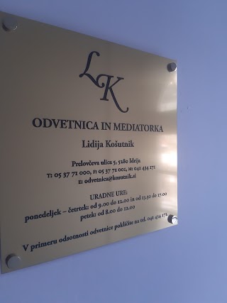 Odvetnica Lidija Košutnik Paglavec