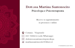 Dott.ssa Martina Santonocito - Psicologa Psicoterapeuta Catania