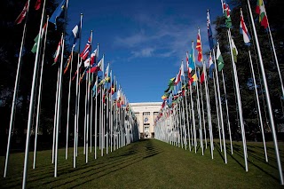 UN Geneva - Alley of the Flags