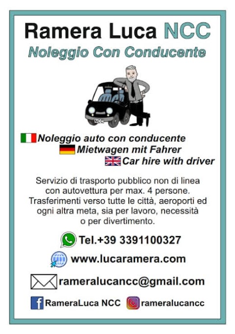 Noleggio Con Conducente, Ramera Luca NCC