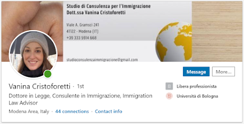 Studio Consulenza Immigrazione dott.ssa Vanina Cristoforetti