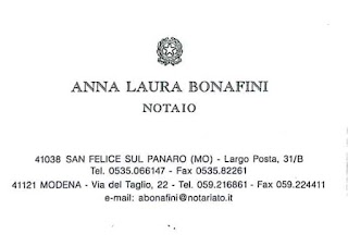 Notaio Anna Laura Bonafini