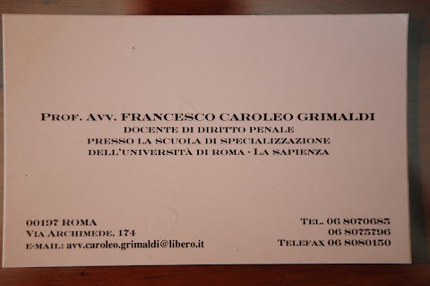 Caroleo Grimaldi Avv. Francesco