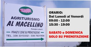 AGRITURISMO AL MACELLINO | RISTORANTE E VENDITA SALUMI