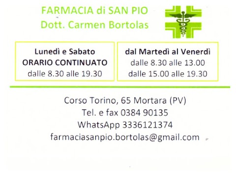 Farmacia di San Pio di Dr. Carmen Bortolas