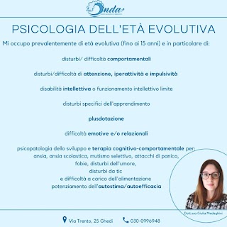 Psicologa dell'età evolutiva Dott.ssa Giulia Medeghini