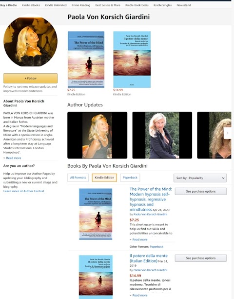 Psicoterapia, Ipnosi, Mindfulness: Dott.ssa Paola Von Korsich Giardini - Anche online e in inglese