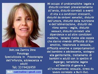 Psicologa Psicoterapeuta - Dott.ssa Zamira Dine