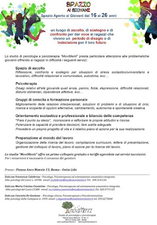 Studio di Psicologia e Psicoterapia MoviMenti - Ostia