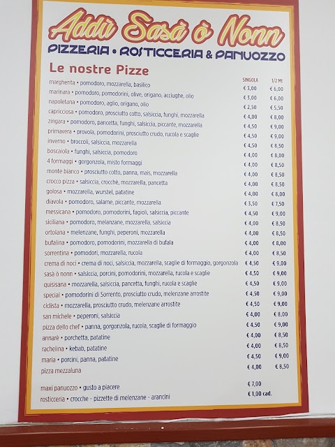 Pizzeria Addú Sasá Ó Nonń Via Panoramica