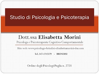 PSICOLOGO BRINDISI - Elisabetta Morini (Studio e Online) - Psicoterapeuta