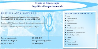 Dott.ssa Anna Gasparre: Studio di psicoterapia cognitivo-comportamentale