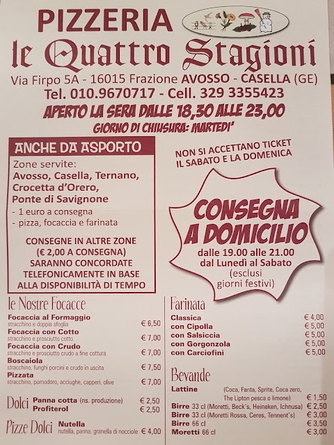 Le Quattro Stagioni pizzeria d'asporto