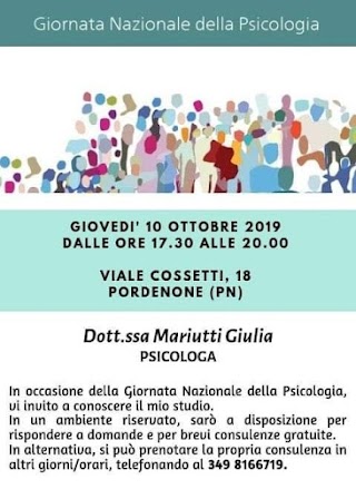 Dott.ssa Mariutti Giulia Psicologa • Psicoterapeuta Pordenone